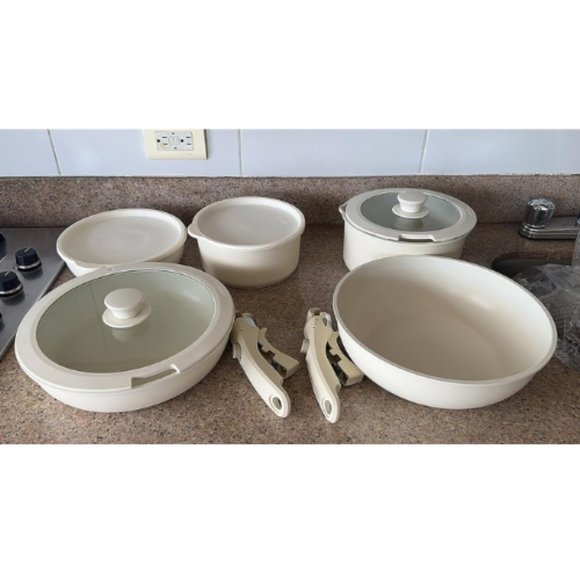 11pcs Nonstick Cookware Sets Detachable Handle - Picture 8 of 10